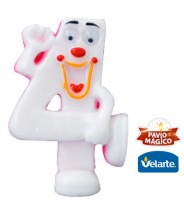 Vela Karetinha Rosada Nº4 Velarte