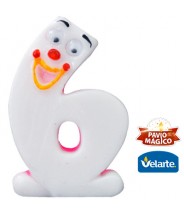 Vela Karetinha Rosada Nº6 Velarte